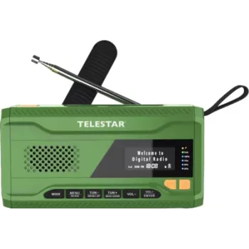 Telestar TOP NR 5 DAB+/FM hätäradio vihreä