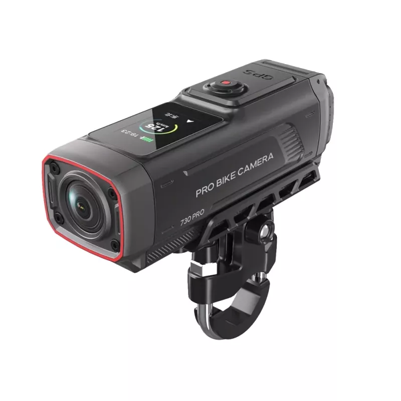 AKEEYO 730Pro 4K ohjaustanko-actionkamera polkupyörälle ja moottoripyörälle - musta