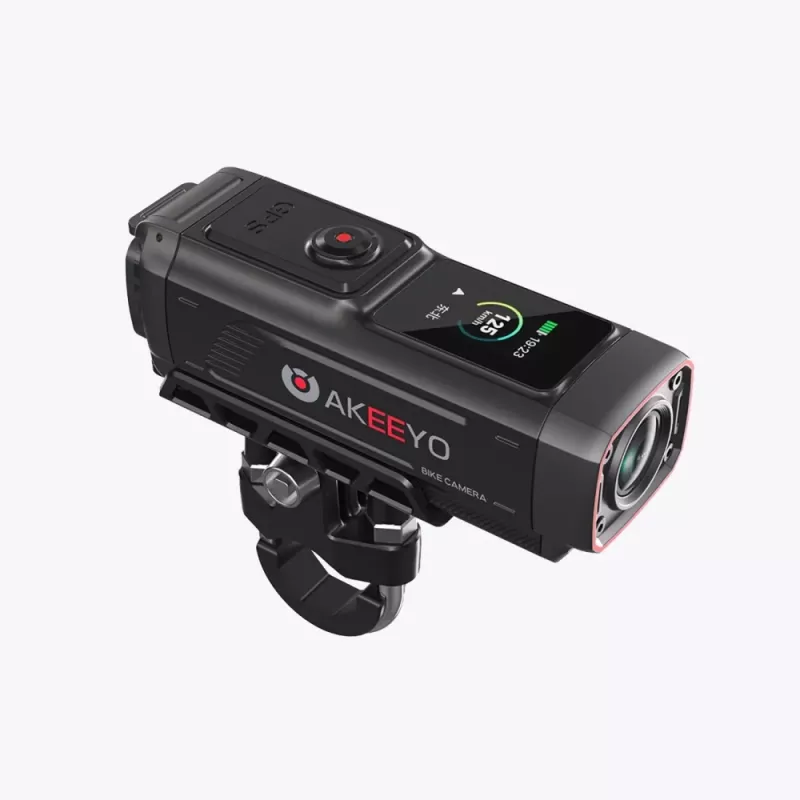 AKEEYO 730Pro 4K ohjaustanko-actionkamera polkupyörälle ja moottoripyörälle - musta