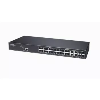 VIVOTEK AW-GEV-288A-370 PoE-kytkin, 24-porttinen Gigabit, 4 SFP, 370W, rack-asennus, hallitsematon