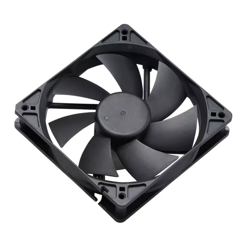 Akasa 12cm musta tuuletin - 17,5 dB - musta