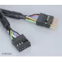 Akasa EX1394I-40 IEEE 1394 FireWire -jatkokaapeli 40 cm (0,4 m) 6-pin uros naaras, musta