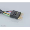 Akasa EX1394I-40 IEEE 1394 FireWire -jatkokaapeli 40 cm (0,4 m) 6-pin uros naaras, musta