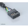 Akasa EX1394I-40 IEEE 1394 FireWire -jatkokaapeli 40 cm (0,4 m) 6-pin uros naaras, musta
