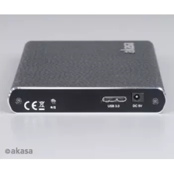 Akasa lite S AK-IC09U3-BK - 2,5 tuuman ulkoinen tallennuskotelo - USB 3.0 - musta