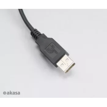 Akasa AK-CBUB05-10BK USB 2.0 -kaapeli - USB-A Micro-USB-B - 1 m - musta