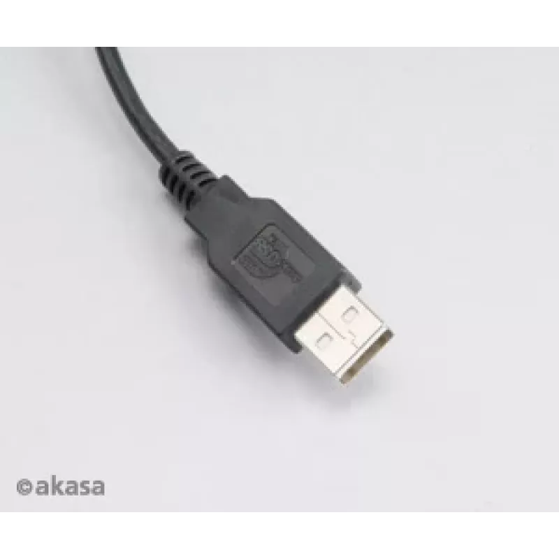 Akasa AK-CBUB05-10BK USB 2.0 -kaapeli - USB-A Micro-USB-B - 1 m - musta