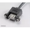 Akasa AK-CBUB06-60BK sisäinen ulkoiseen USB 2.0 -kaapeli, 60 cm, musta