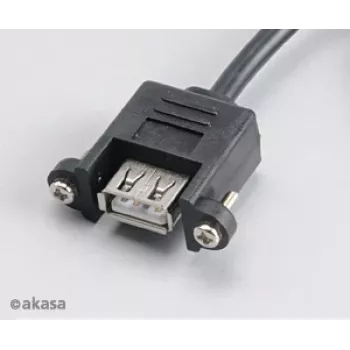 Akasa AK-CBUB06-60BK sisäinen ulkoiseen USB 2.0 -kaapeli, 60 cm, musta