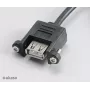 Akasa AK-CBUB06-60BK sisäinen ulkoiseen USB 2.0 -kaapeli, 60 cm, musta