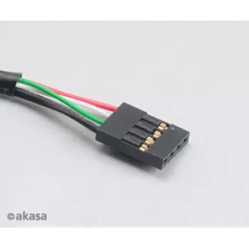 Akasa AK-CBUB06-60BK sisäinen ulkoiseen USB 2.0 -kaapeli, 60 cm, musta