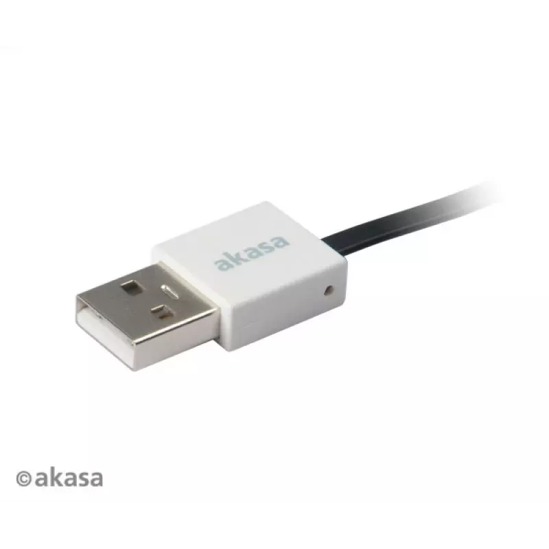 Akasa PROSLIM USB 2.0 -kaapeli pinkki Superslim Sync and Charge A - Micro B - 1m