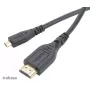 Akasa 1,5m High Speed HDMI with Ethernet -kaapeli - HDMI Type-A - Micro HDMI - 4K - musta