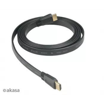 Akasa HDMI 2m High Speed HDMI Cable with Ethernet 10,2 Gbit/s 4K 3D musta