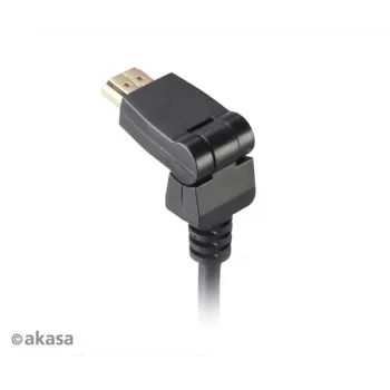 Akasa HDMI 2 m -kaapeli - High Speed with Ethernet, 4K @ 30Hz, kullatut liittimet, musta