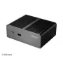 Akasa Newton T tuuletinon Mini-PC-kotelo Intel NUC (UCFF/Thin Mini-ITX) - ilman virtalähdettä - musta