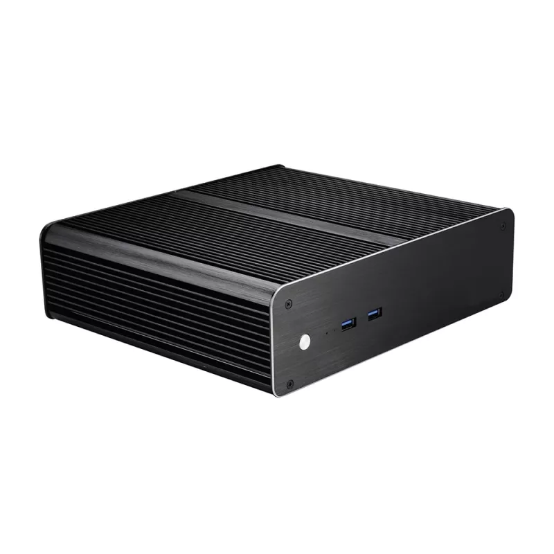 Akasa Euler T Mini Tower PC -kotelo musta Mini-ITX alumiini 2,5 tuumaa