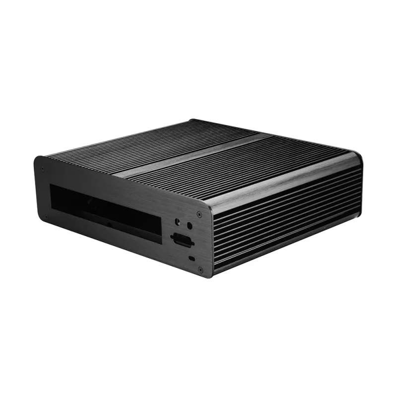 Akasa Euler T Mini Tower PC -kotelo musta Mini-ITX alumiini 2,5 tuumaa