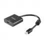 Akasa Mini DisplayPort uros HDMI naaras -videosovitin - 4K@30Hz, musta