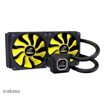 Akasa Venom A20 All-in-One -nestekühler 240 mm 2x120 mm tuulettimet valkoinen LED