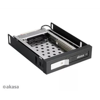 Akasa AK-IEN-08 2,5 tuuman 3,5 tuuman asemapaikan sovitin - SATA III 6 Gbit/s - muovi/ruostumaton teräs - musta