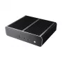 Akasa Euler TX -tuulettimeton Thin Mini-ITX -kotelo - alumiini - musta