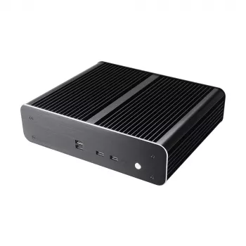 Akasa Euler TX -tuulettimeton Thin Mini-ITX -kotelo - alumiini - musta