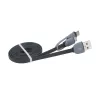 Akasa AK-CBUB35-10BK USB 2.0 -kaapeli - USB-A Micro-USB B USB-C-sovittimella - 1 m - musta