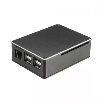 Akasa A-RA02-M1B Raspberry Pi -kotelo - alumiini - tuulettimeton passiivijäähdytys - musta