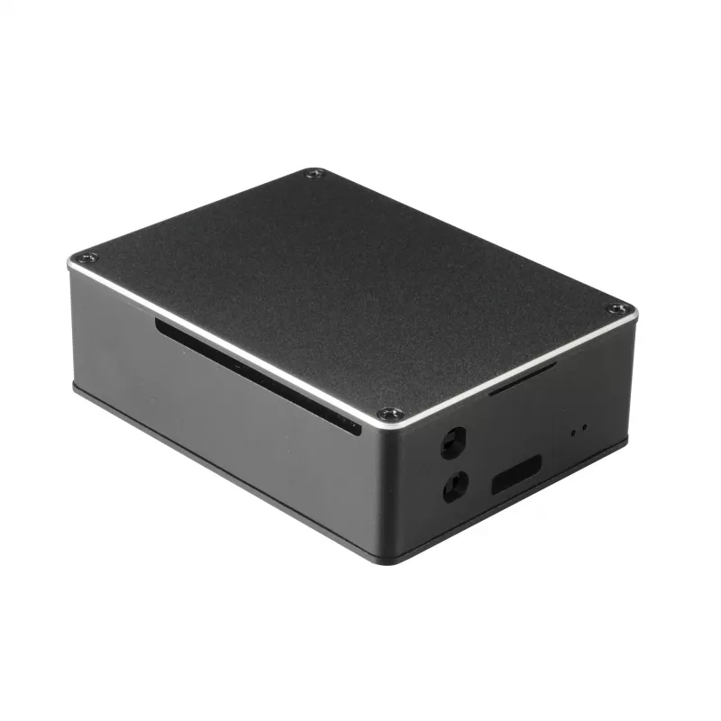 Akasa A-RA02-M1B Raspberry Pi -kotelo - alumiini - tuulettimeton passiivijäähdytys - musta