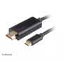 Akasa AK-CBCA12-18BK USB-C-HDMI-sovitinkaapeli 1,8 m musta