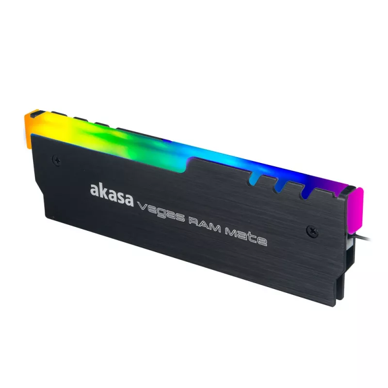 Akasa AK-MX248 Vegas RAM Mate Addressable RGB -jäähdytyssiili - musta