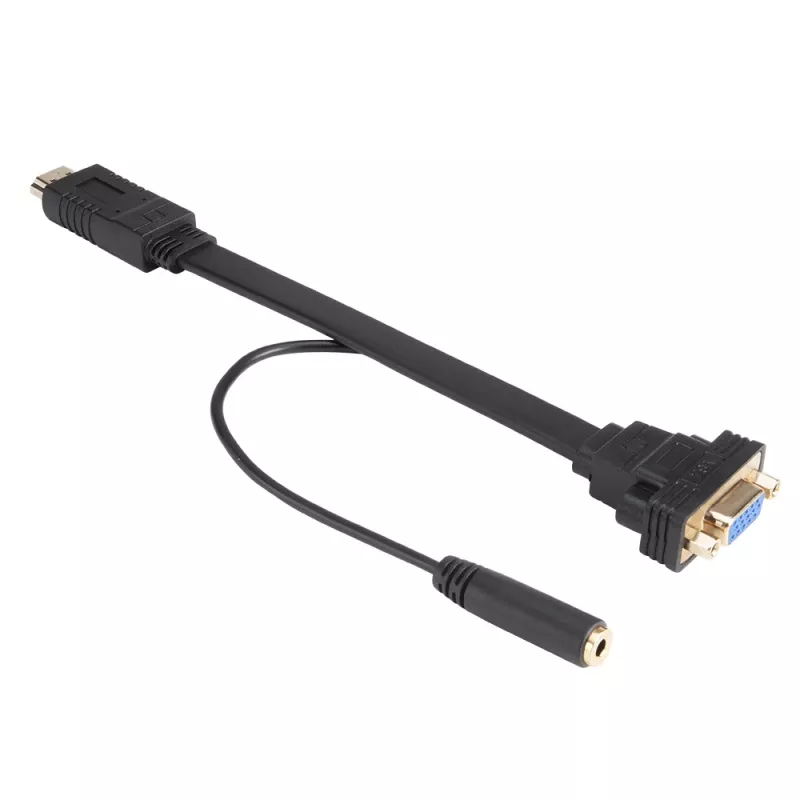 Akasa AK-CBHD18-20BK HDMI-VGA-sovitinkaapeli 0,2 m musta
