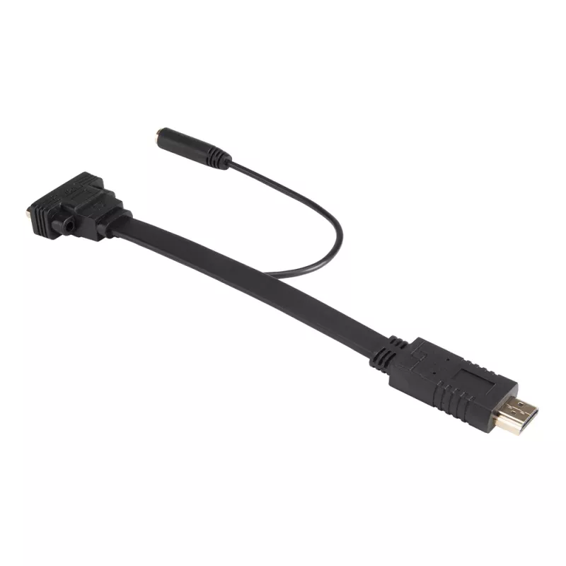 Akasa AK-CBHD18-20BK HDMI-VGA-sovitinkaapeli 0,2 m musta