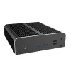 Akasa A-NUC50-M1B -tuulettimeton NUC-kotelo - alumiini - musta - UCFF - 2,5 tuuman asemapaikka