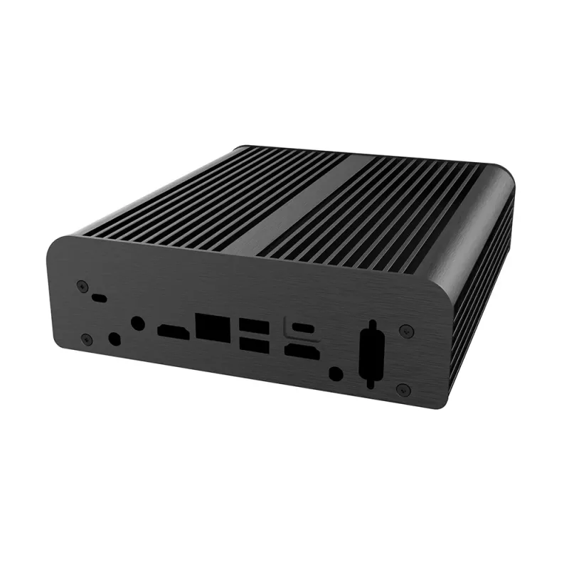 Akasa A-NUC50-M1B -tuulettimeton NUC-kotelo - alumiini - musta - UCFF - 2,5 tuuman asemapaikka