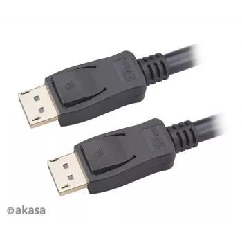 Akasa AK-CBDP23-50BK DisplayPort 1.4 -kaapeli 5 m musta