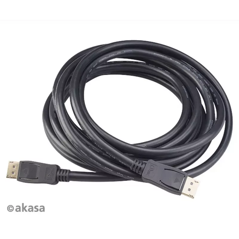 Akasa AK-CBDP23-50BK DisplayPort 1.4 -kaapeli 5 m musta
