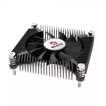 Akasa KS7 Intel LGA 1200/115X matala CPU-jäähdytin 16 mm korkeus ruuvit ja taustalevy