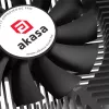 Akasa KS7 Intel LGA 1200/115X matala CPU-jäähdytin 16 mm korkeus ruuvit ja taustalevy