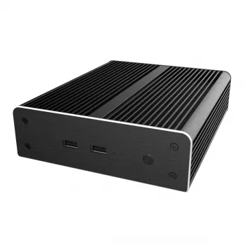 Akasa Newton NE Mini-ITX -kotelo - musta - alumiini - tuuletinon - 2,5 tuuman HDD/SSD - 150,6 mm
