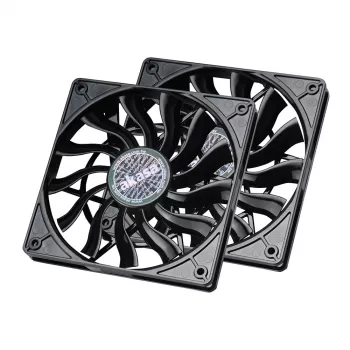 Akasa SlimFan 12015 EBR/PWM 2 kpl:n pakkaus - 30 dB - 600 kierr./min