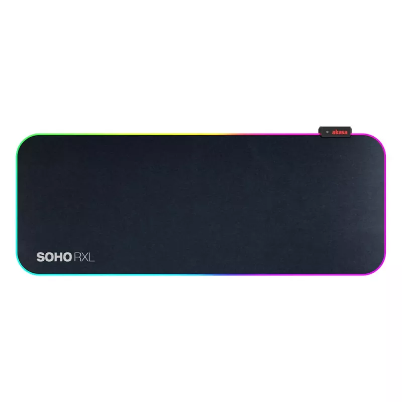 AKASA SOHO RXL RGB -pelihiirimatto - 78x30 cm - 4 mm paksu - musta