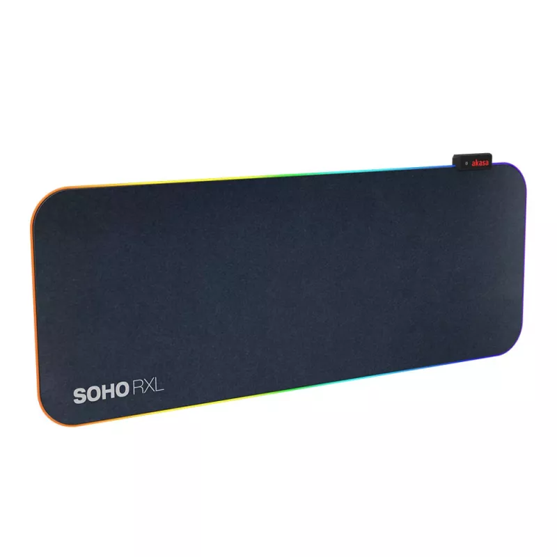 AKASA SOHO RXL RGB -pelihiirimatto - 78x30 cm - 4 mm paksu - musta