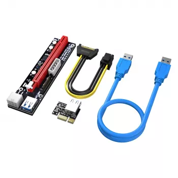 Akasa 6 sarjaa PCIe-riser-adapterikortti GPU-mainaukseen X16–X1