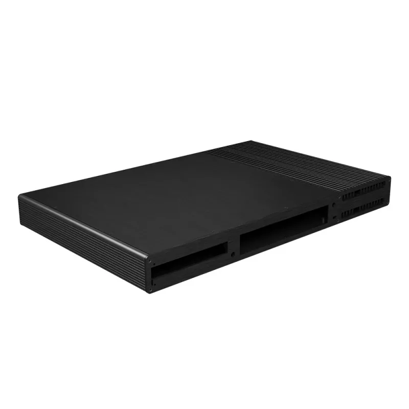 Akasa Galileo TU Plus Intel LGA1700 1U tuuletinon Thin Mini-ITX -kotelo - musta