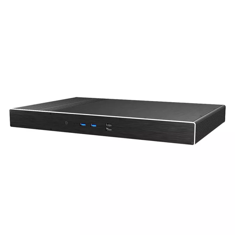Akasa Galileo TU2 Plus Intel LGA1700 1U tuuletinon Thin Mini-ITX -kotelo - musta