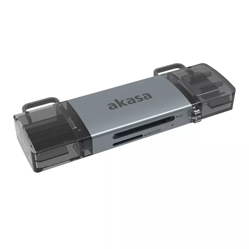 Akasa 2-in-1 USB 3.2 OTG -kaksoiskortinlukija