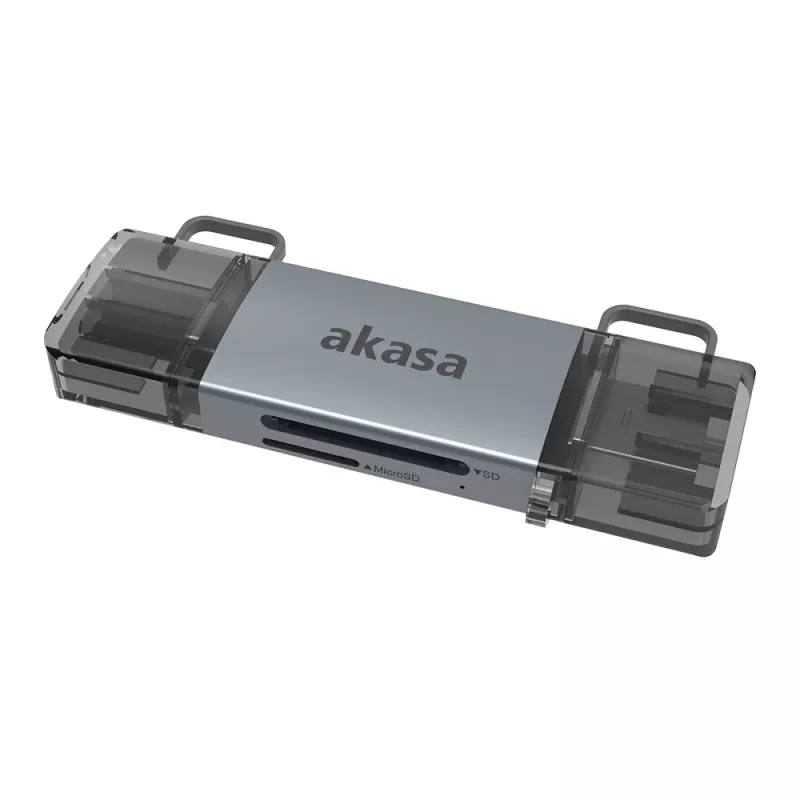Akasa 2-in-1 USB 3.2 OTG -kaksoiskortinlukija