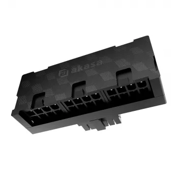 Akasa G-Nexus P24 90° 12VHPWR -adapteri 12+4-pin pistoke - 3x 8-pin liitäntä, 600W, musta